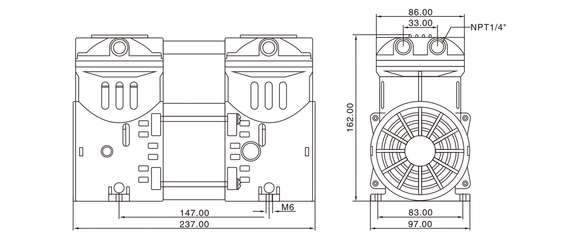 HP-550C活塞真空泵